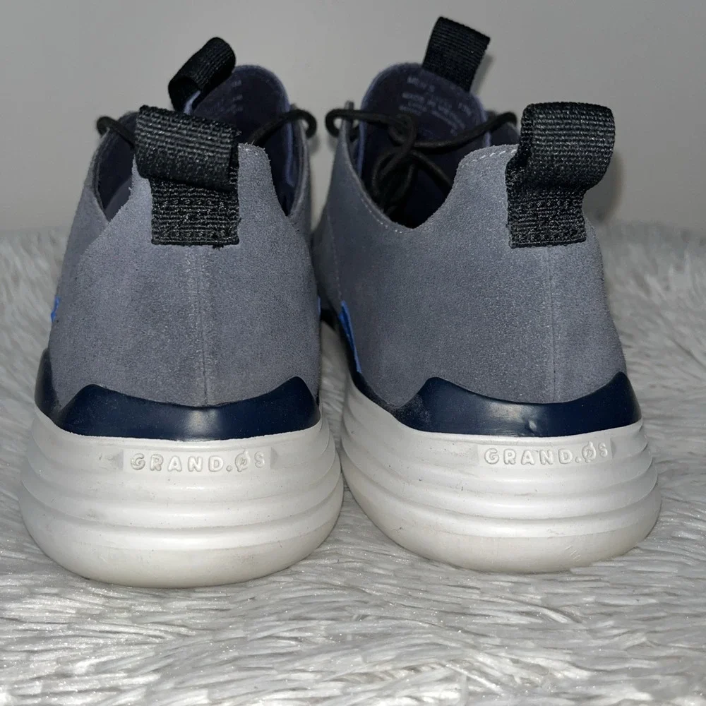 Cole Haan‎ Grandsport Shoes Men's 13 M Blue Suede Oxford Sneakers Casual Preppy